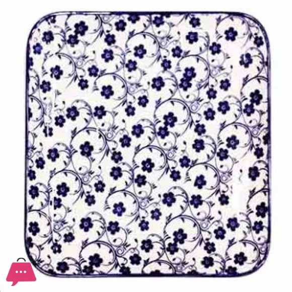 Danny Home Floral Design Ceramic Flat Plate