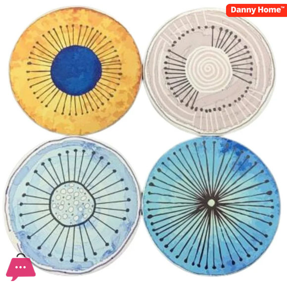 Danny Home Generic Porcelain coasters set 10 CM