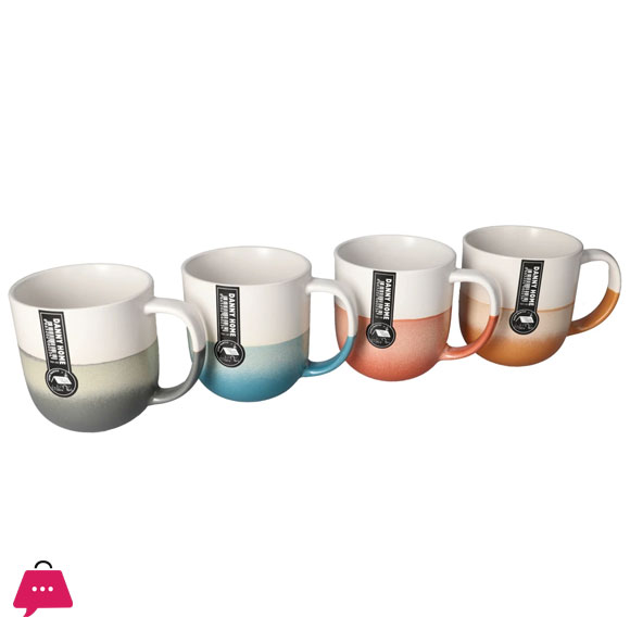 Danny Home Two-Tone Ceramic Coffee Mug 400ml