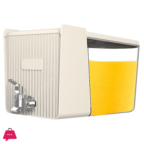 Fridge Drink Dispenser Leakproof Fridge Water Dispenser Drink Container 5.3 Liter