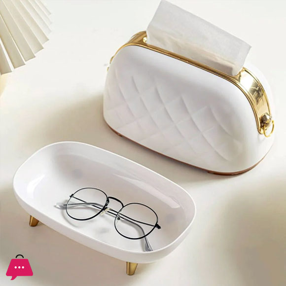 Hand Bag Style Tissue Box Decorative Napkin Holder