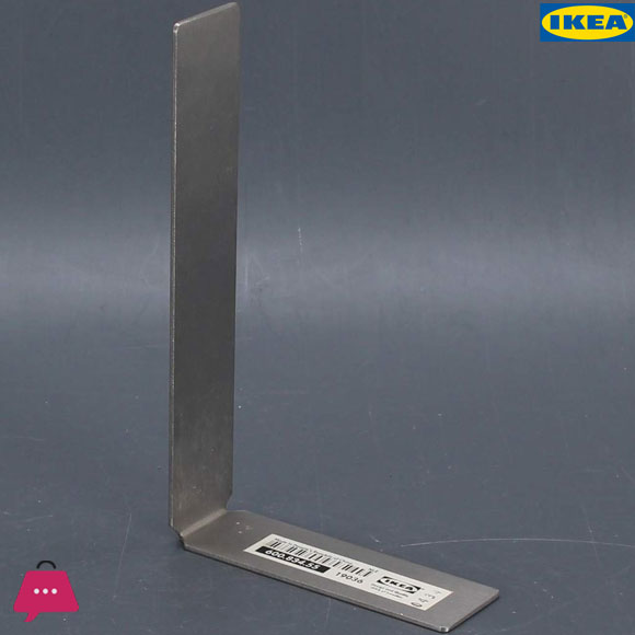 Ikea Glufsa Stainless Steel Book End Holder - Pack of 2