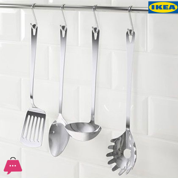 IKEA GRUNKA Stainless Steel 4-piece Kitchen Utensil Set