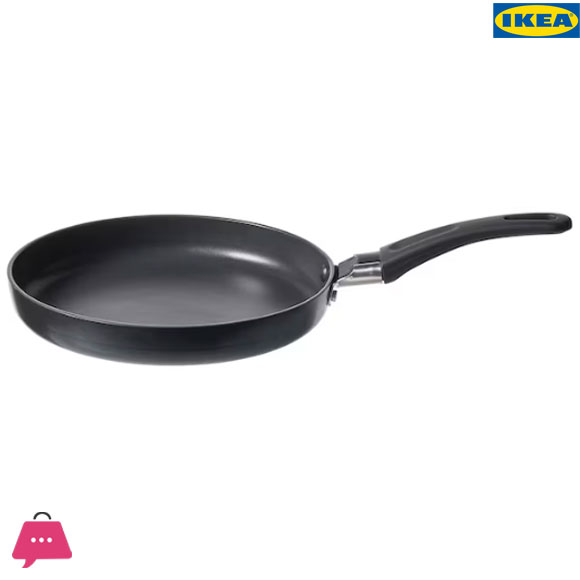 IKEA HEMLAGAD Frying Pan Black 17 CM