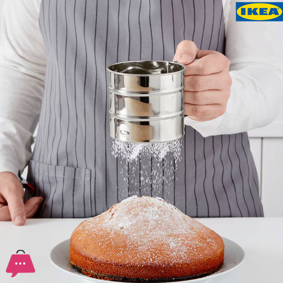 IKEA IDEALISK Flour Sifter Stainless Steel