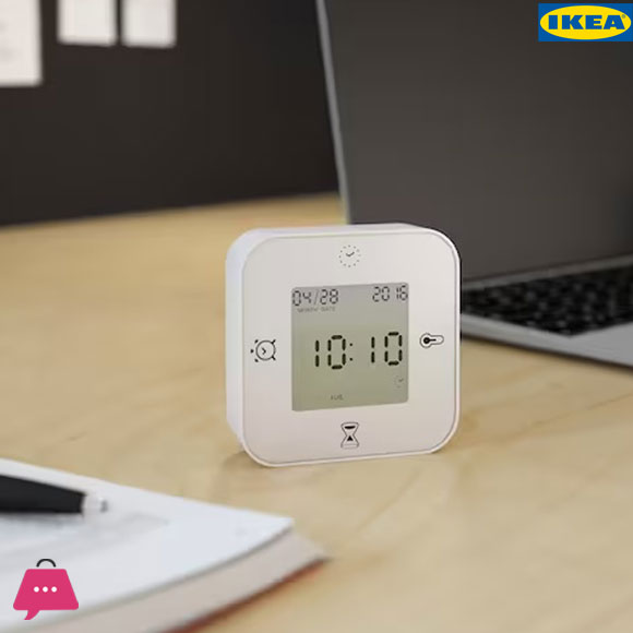 IKEA KLOCKIS Clock with Thermometer, Alarm & Timer - Just Flip