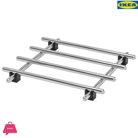 IKEA LAMPLIG Pot Stand Stainless Steel 18x18CM
