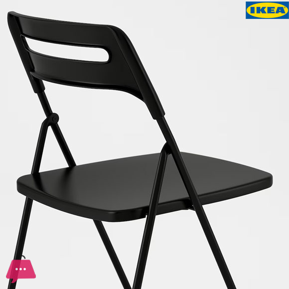 IKEA NISSE Folding Chair Black