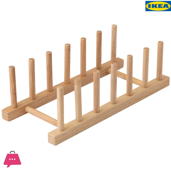 IKEA NYPLOCKAD Plate Holder Bamboo