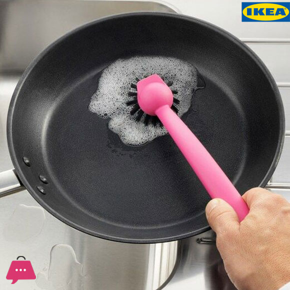 IKEA RINNIG Washing Brush Pink