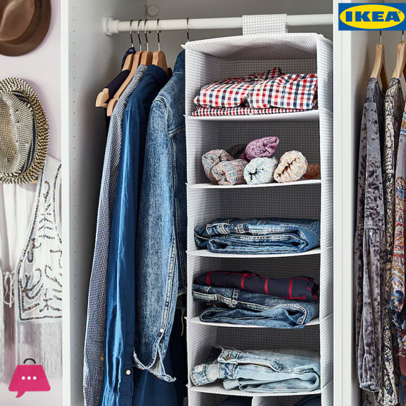 IKEA STUK Storage with 7 Compartments Set 30 x 30 x 90 CM