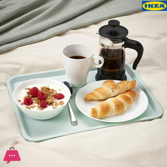 IKEA TILLGANG Tray - Pale Green