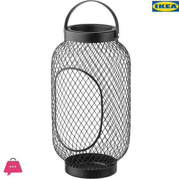 IKEA TOPPIG Lantern for Block Candle