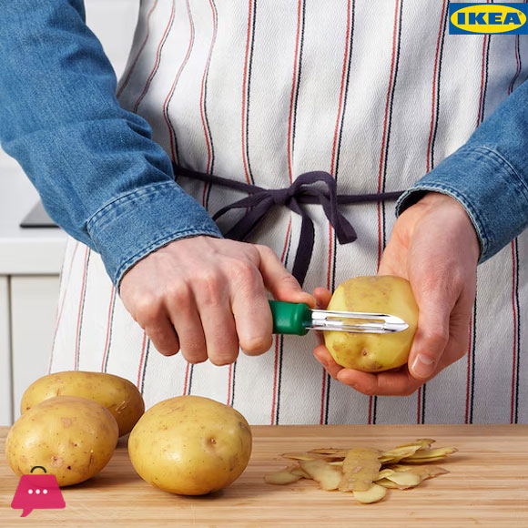 IKEA UPPFYLLD Potato Peeler Green
