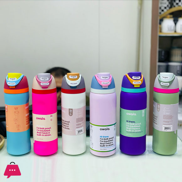 Owala FreeSip Thermos Cup 24/32oz Double-Layer Stainless Steel Water Bottle