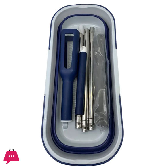 Premium Twist Mop with Folding Silicon Bucket