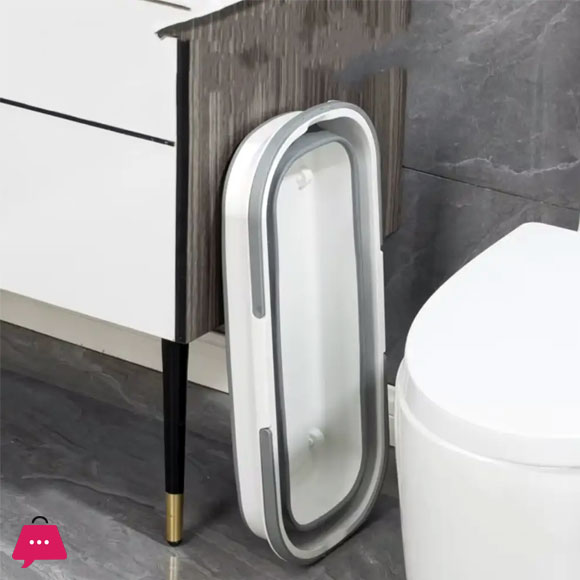 Premium Twist Mop with Folding Silicon Bucket