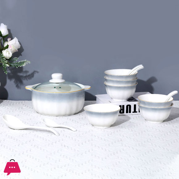 Privilege Ceramic Soup Set 15 Pcs
