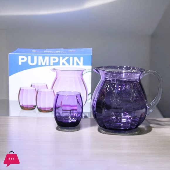 Pumpkin Acrylic Water Jug abd Tumbler Set of 7 Pcs
