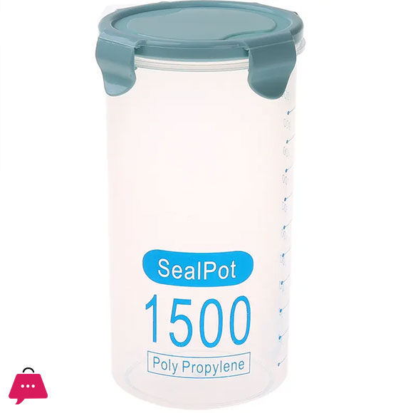 Safety Environmental Friendly Transparent Tall Straight Sided Plastic Food Storage Jar