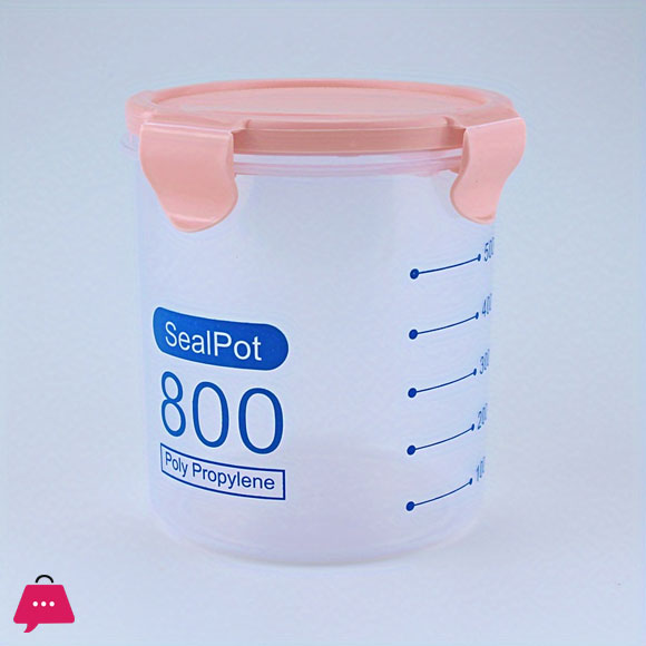 Safety Environmental Friendly Transparent Tall Straight Sided Plastic Food Storage Jar