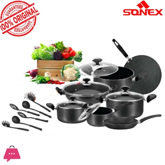 Sonex Non-Stick Kitchen set Elegant Max Gift Pack set Random Color Best Quality