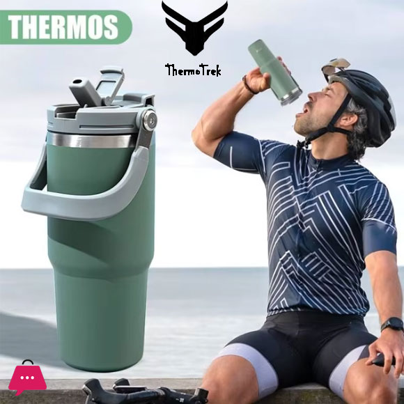 Thermo Trek Coffee Cup Stainless Steel Thermos Bottle Double-layer Insulation Cold And Hot Travel Mug