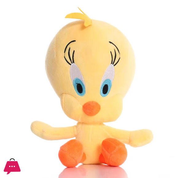 Cartoon Classic Looney Tunes Cartoon Character Bugs Duffy Duck Tweety Cyclone Dog and Bunny Rabbit Plush Toy Figure Stuffed Doll Toys - 23CM
