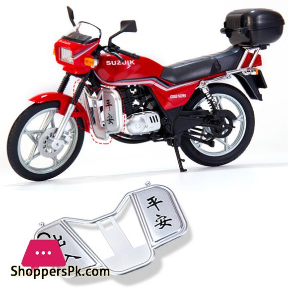 SUZUKI GS125 Alloy Retro Motorcycle Model Diecast Metal Classic Street Motorcycle Model Sound Light Simulation Kid Toy Gift 1:12