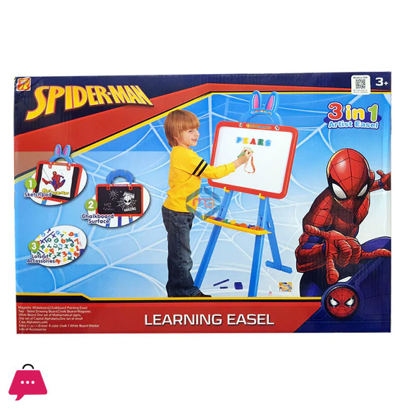 3 in 1 Spider Man Learning Easel Board