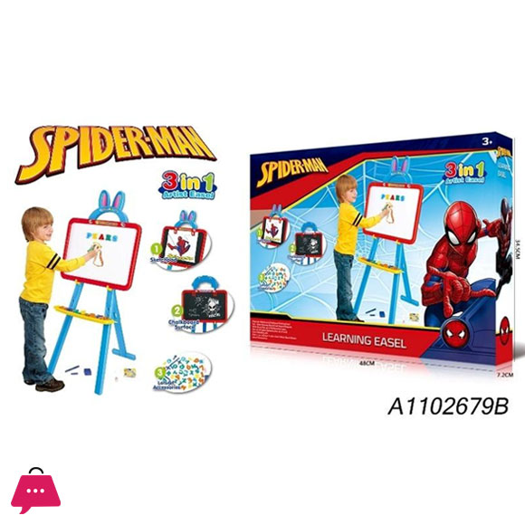 3 in 1 Spider Man Learning Easel Board