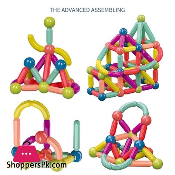 36 PCS Magnetic Building Blocks Set Early Learning Magnetic Sticks Balls Assembling Game