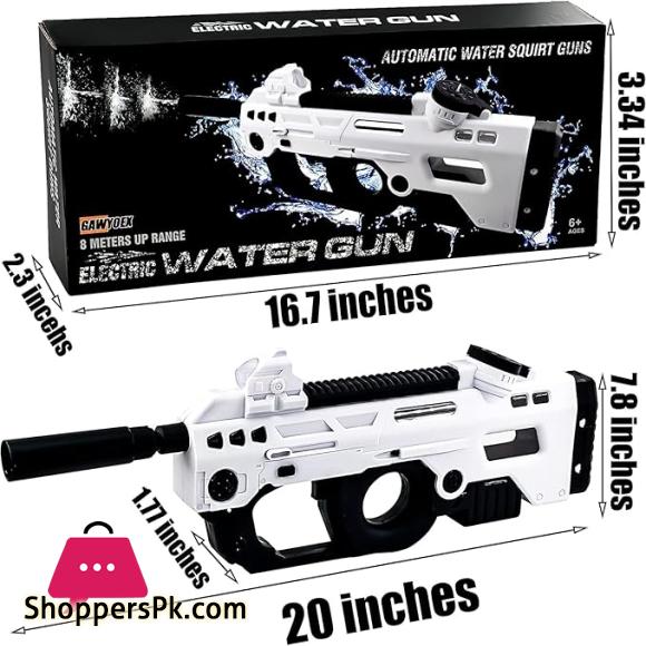 32 Ft High Pressure Electric Water Guns Water Blaster Shooting Outdoor Beach Pool Toys