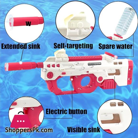 32 Ft High Pressure Electric Water Guns Water Blaster Shooting Outdoor Beach Pool Toys