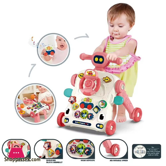 5 IN 1 Activity Musical Baby Walker Multifunctional Baby Push Walker Toys