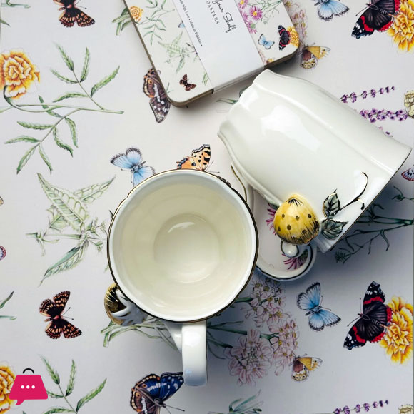 Angela Strawberry Luxe Ceramic Couple Mug 2 Pcs