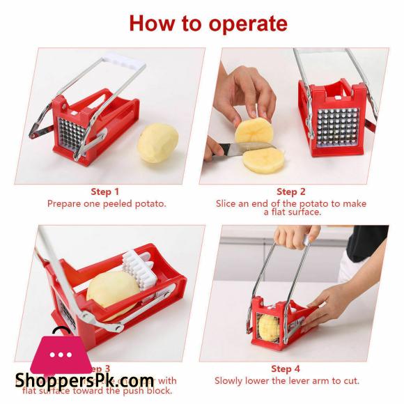 Any Ware Double Blade Steel Blade Chips French Fries Strip Cutting Cutter Machine