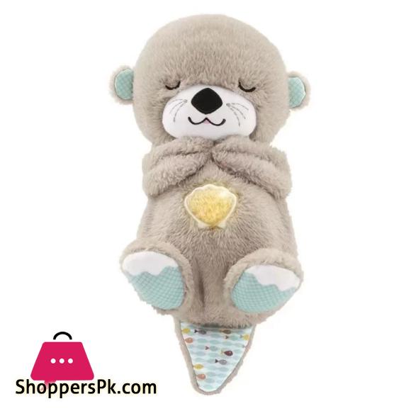 Breathing Otter Sleep and Playmate Otter Musical Stuffed Baby Plush Toy with Light Sound Newborn Sensory Comfortable Baby Gifts
