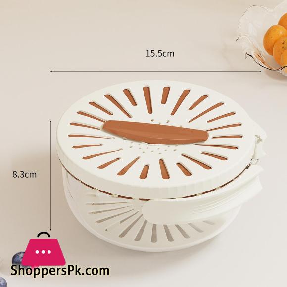 Drain Basket Keeper Container Practical Fruit Colander Food Storage Container Removable Basket for Strawberry