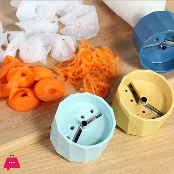 Durable Manual Vegetable Spiral Cutter Non-slip