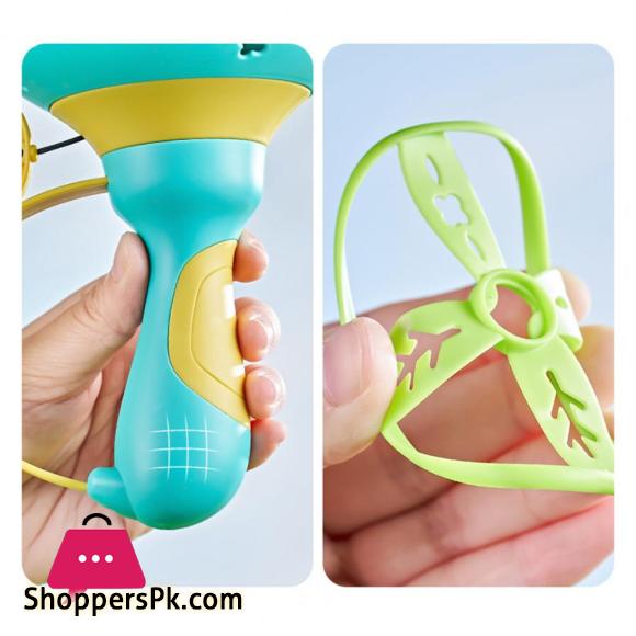 Flying Saucer Disc Launcher Kids Flying Toys Pull String UFO Throw Catch Outdoor Sport Propeller Children Toys Gift For Boy Girl