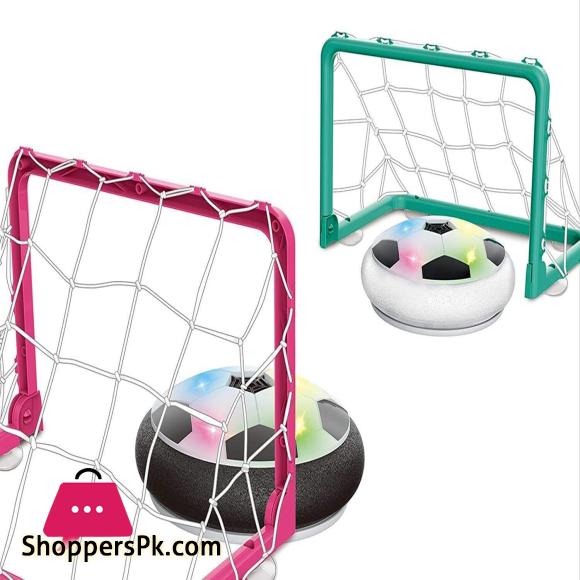 Hover Football Goal Soccer Ball Set 2 Goals Gift Football Disk Toy LED Light Indoor Football Sport Games