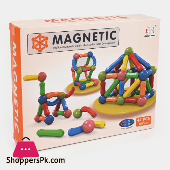 Intelligent Magnetic Blocks Toy - For Kids Magnetic Blocks 42 Pcs
