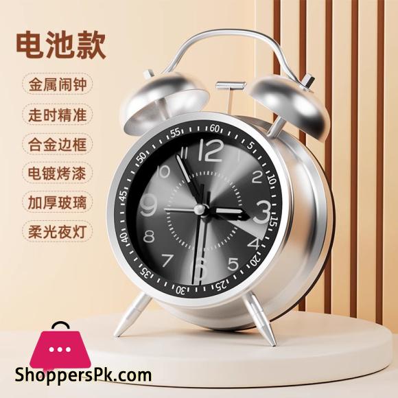 Mechanical Alarm Clock Super Loud Bedside Desktop Machine Metal Bell Alarm Clock