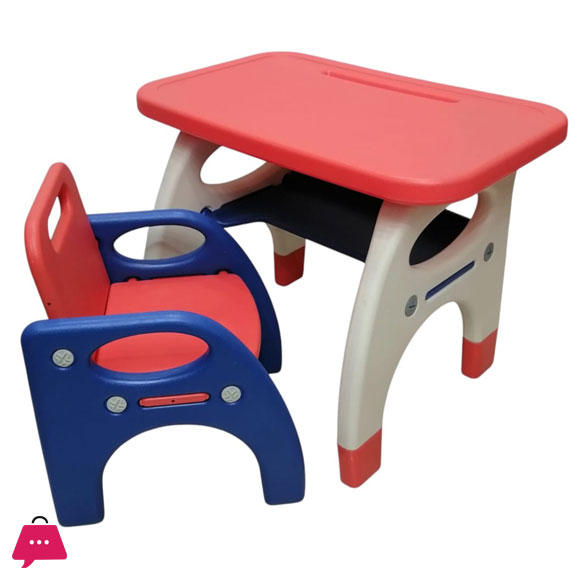 Multipurpose Children Kids Plastic Table and Chair Set Study Desk Homework Table Learning Table