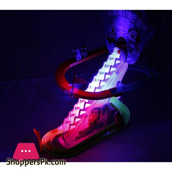 Penguin Slide Race Track With Flashing Rhythmic Music & Light Toy