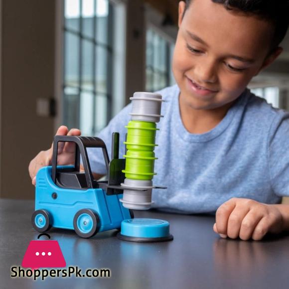 Plastic Engineer Forklift Transport Game Sorting Game Interactive Board Games Stacking Toys with Bell Funy Educational Toy
