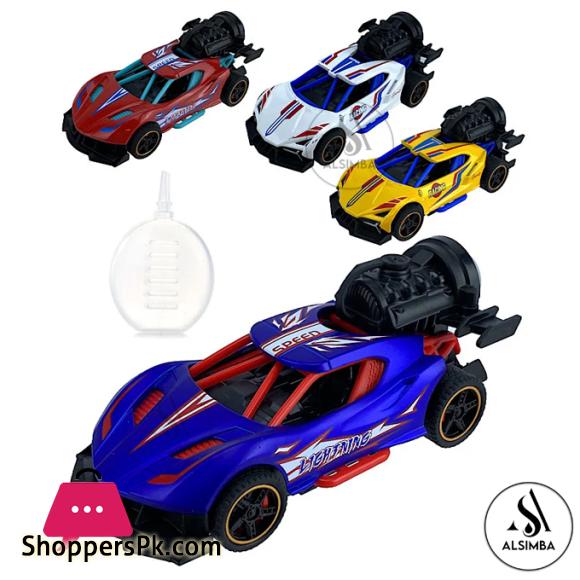 Super Speed Racing Rock Monster Smoke Spray Function Pull Back Diecast Metal Model Car For Kids Size 5 Inches