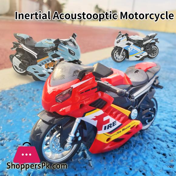 Toy Motorcycle - Press and Go Toy Car with Sound and Light Toy