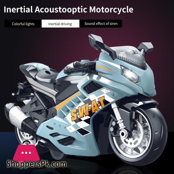 Toy Motorcycle - Press and Go Toy Car with Sound and Light Toy